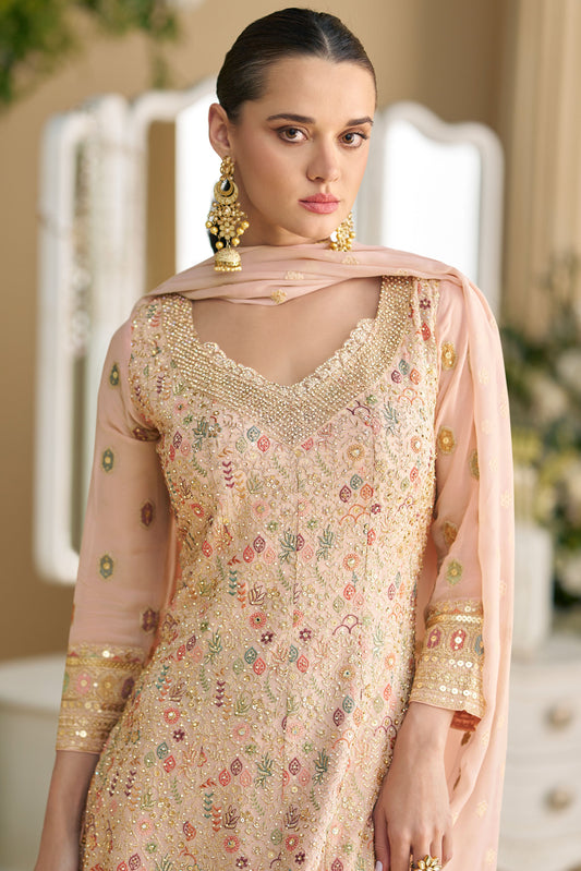 Pink Readymade Heavy Work Georgette Suit-SS268_2_SareeButa.com