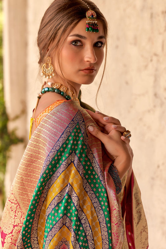 Pink Silk Saree-ZB133141_2_SareeButa.Com