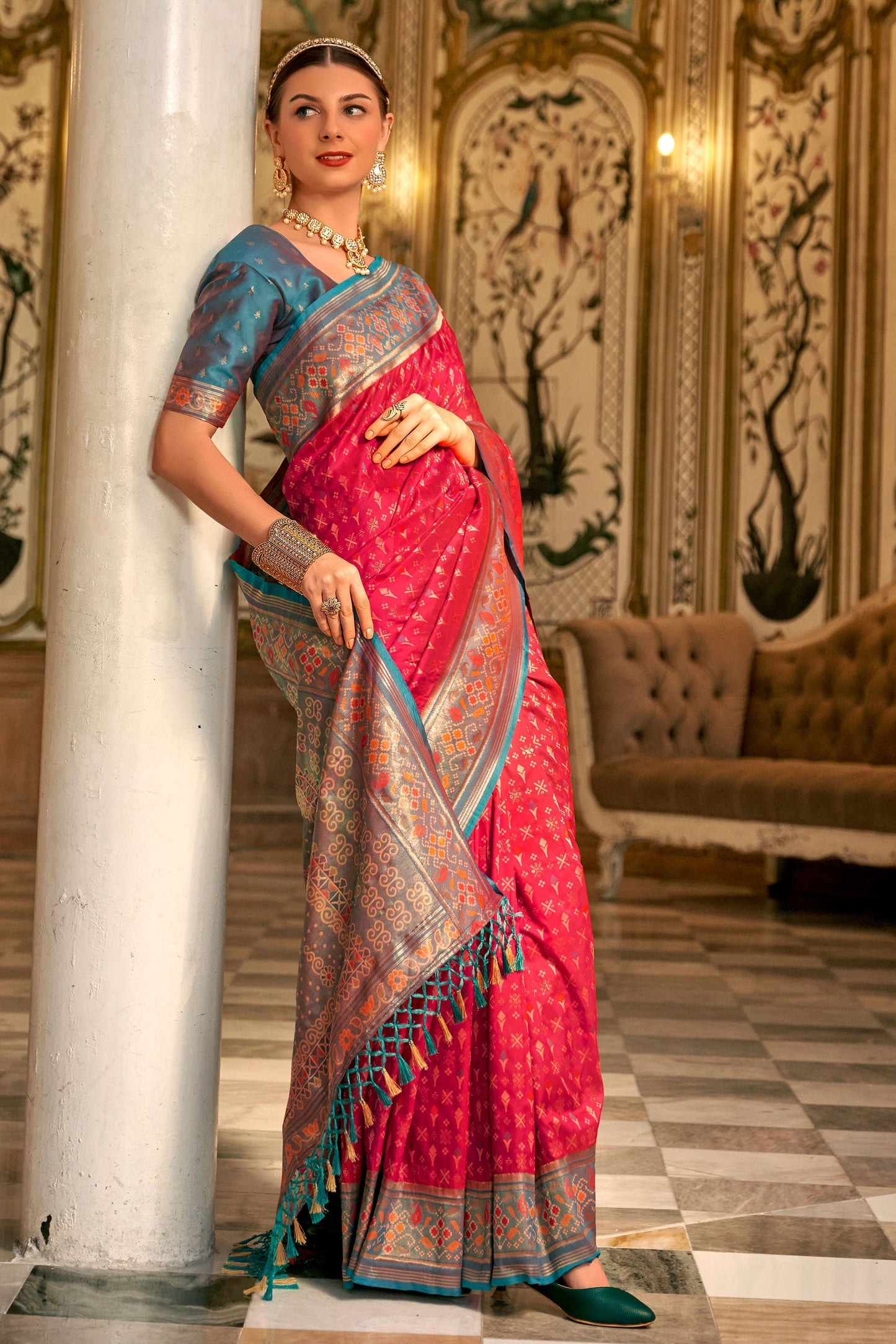 pink-woven-banarasi-silk-saree-zb131343_3_SareeButa.com