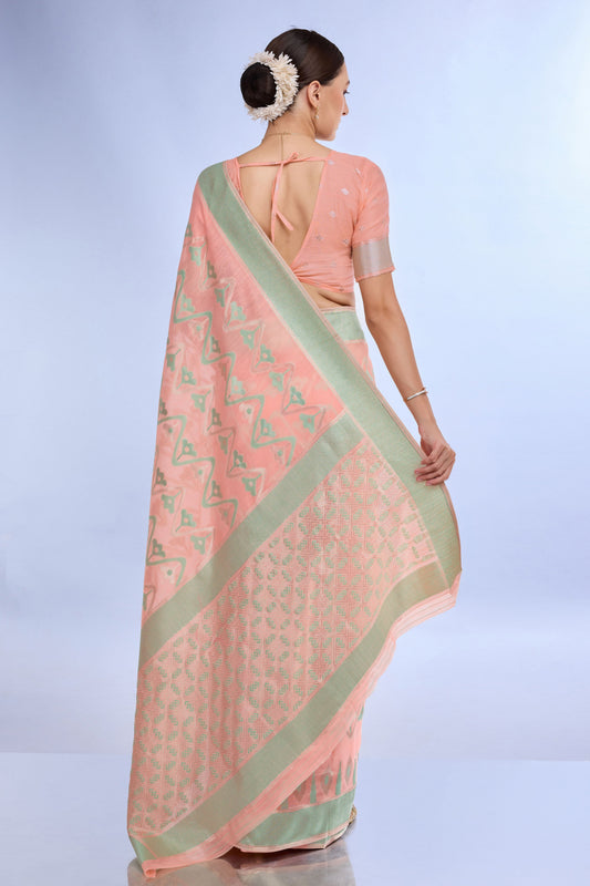 pink-woven-linen-saree-zb132209_2_SareeButa.com