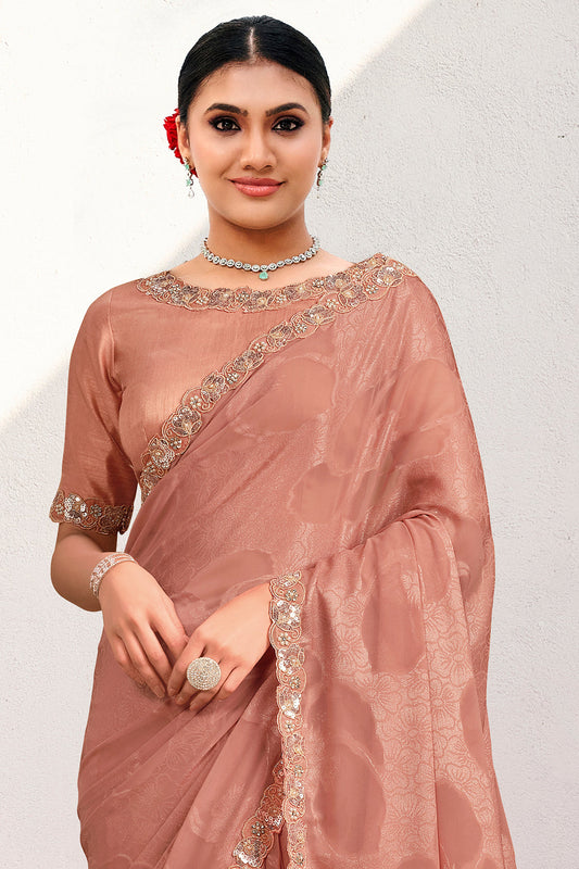 Pink Embroidered Georgette Saree-ZB134579_2_SareeButa.com