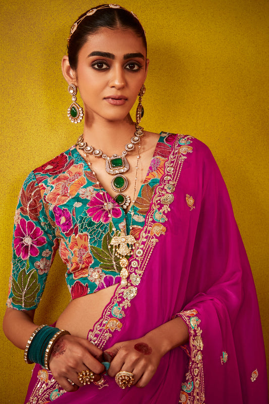 Pink Embroidered Glass Tissue Saree-ZB133813_2_SareeButa.com