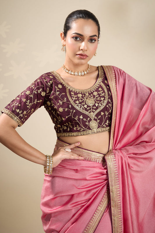Pink Embroidered Silk Saree-SAR10634_2_SareeButa.com
