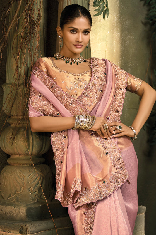 Pink Embroidered Silk Saree-SAR12043_2_SareeButa.com
