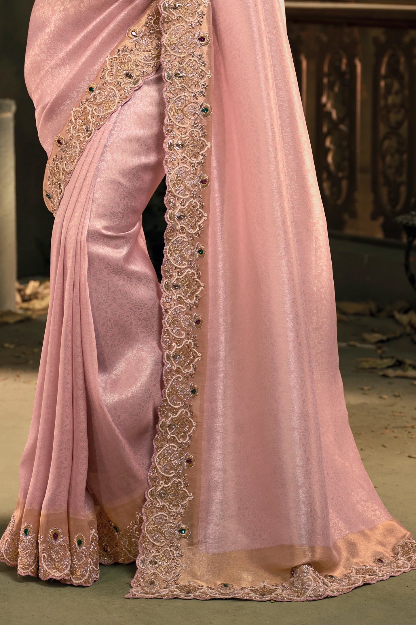 Pink Embroidered Silk Saree-SAR12043_5_SareeButa.com