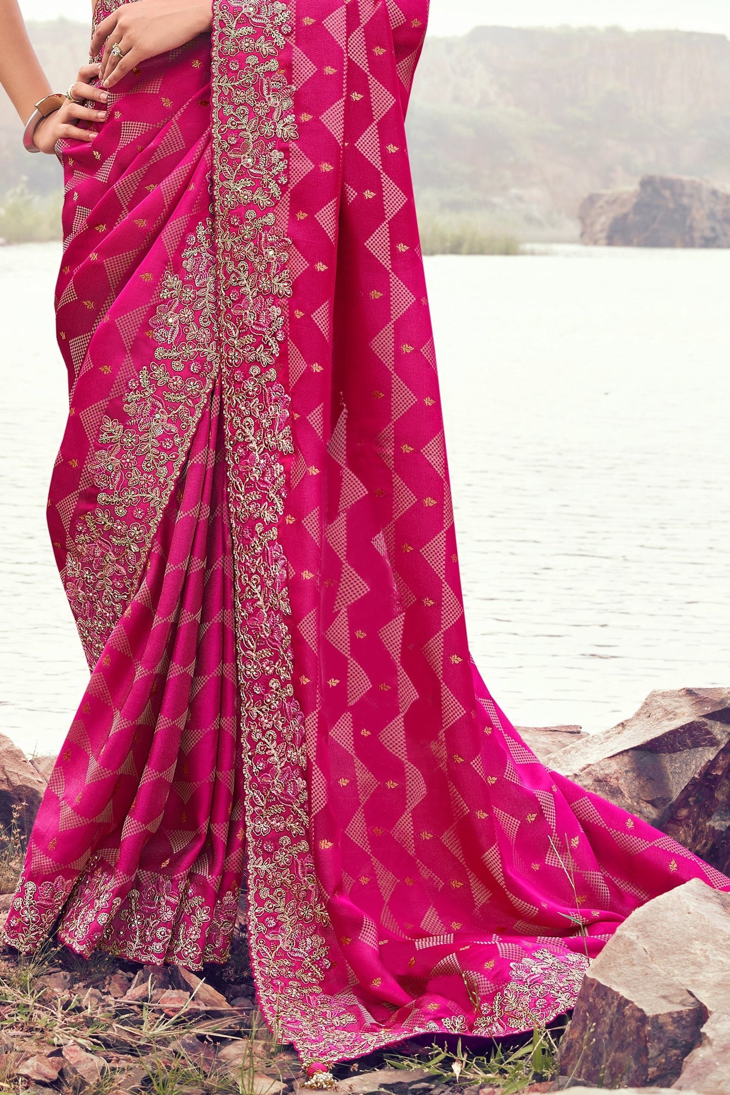 Pink Embroidered Woven Satin Silk Saree-SAR11008_5_SareeButa.com