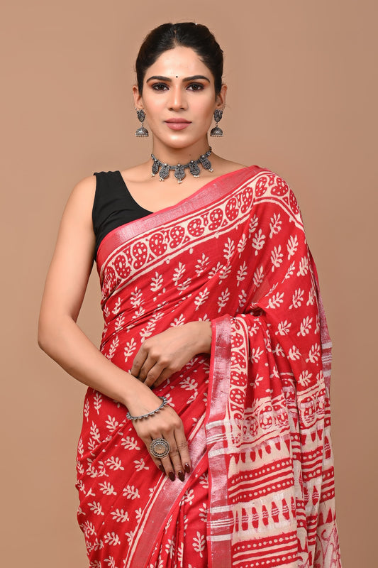 pink-handblock-print-cotton-linen-saree-zb132592_2_SareeButa.com