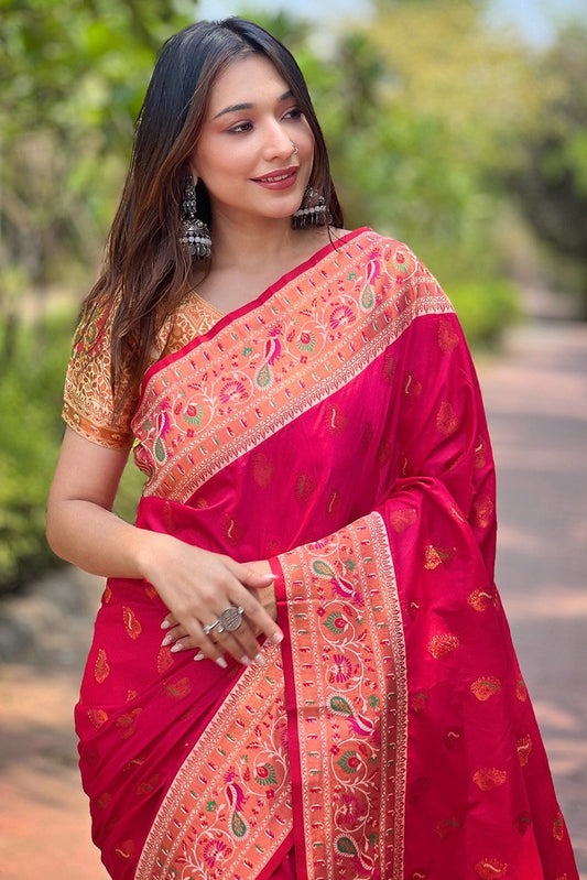 Pink Paithani Saree-ZB133107_2_SareeButa.com