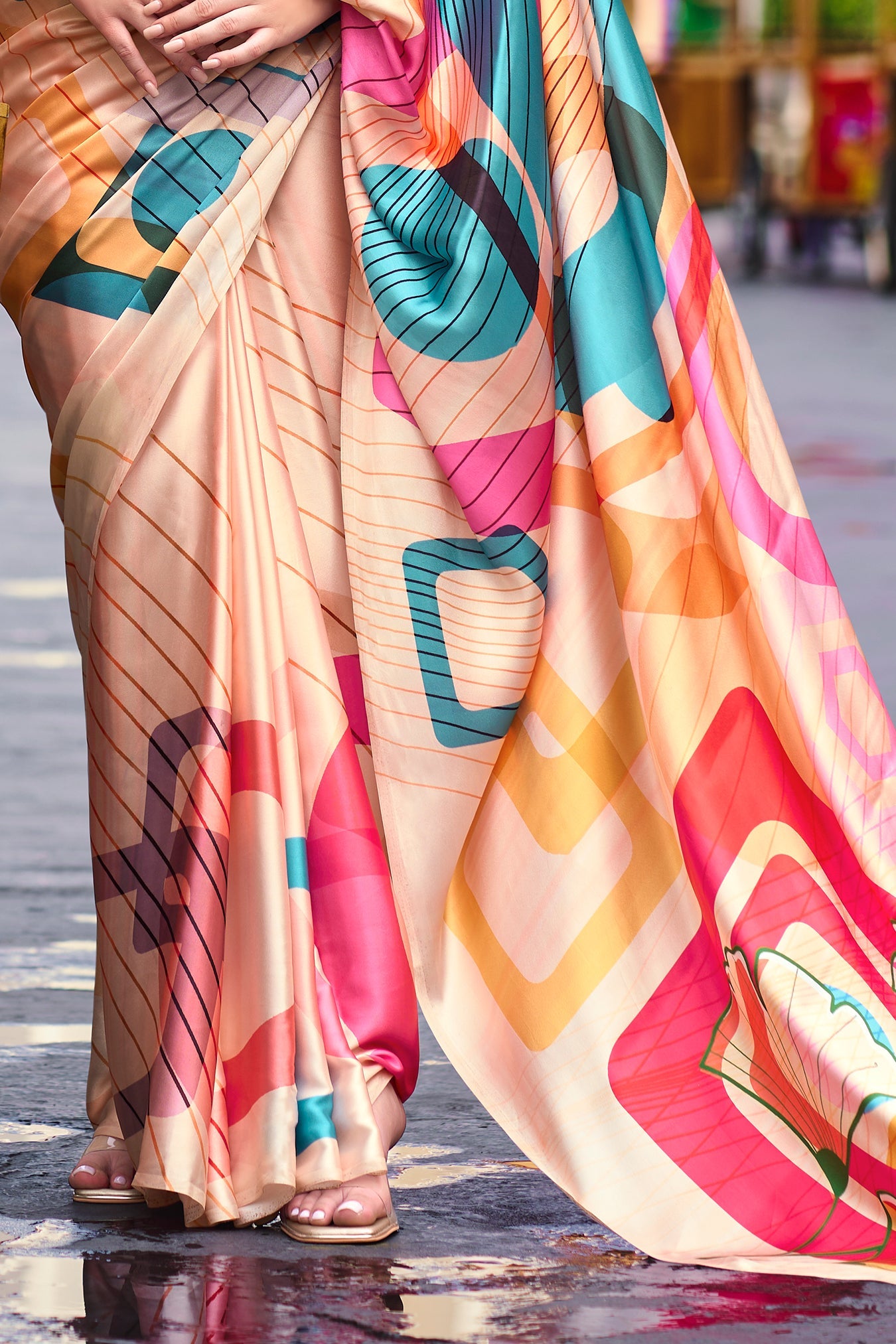 Pink Printed Satin Crepe Saree-ZB134009_4_SareeButa.com