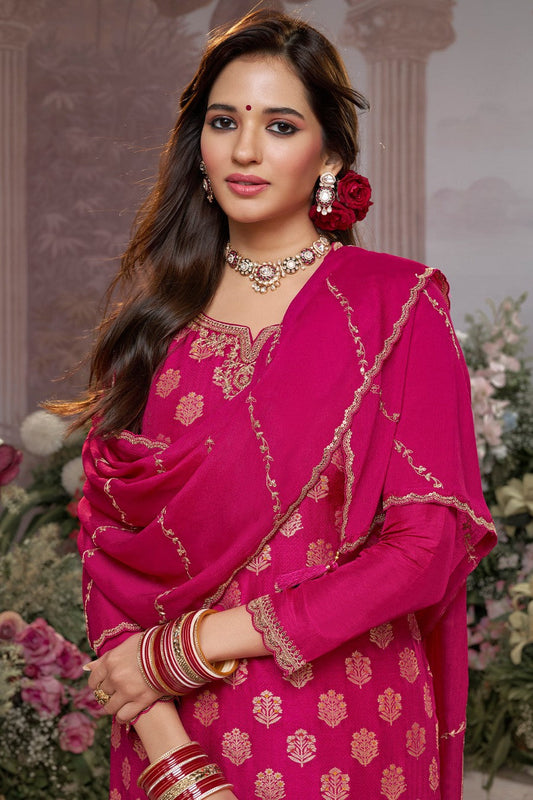 Pink Readymade Dola Silk Sharara Suit-SS966_2_SareeButa.com