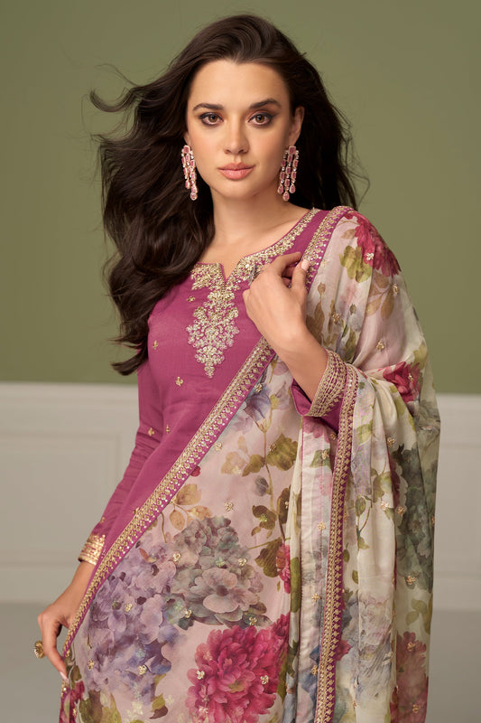 Pink Readymade Embroidered Silk Suit-SAR10502_2_SareeButa.com