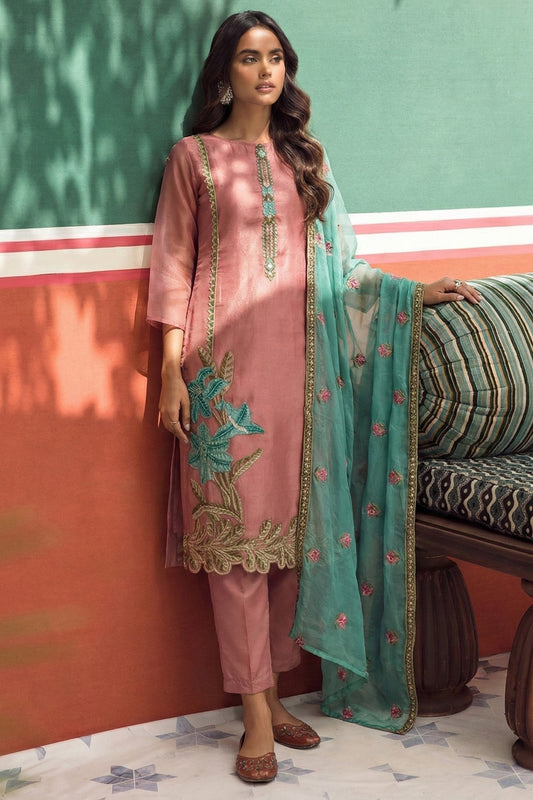 Pink Readymade Embroidered Silk Suit-SAR11630_2_SareeButa.com