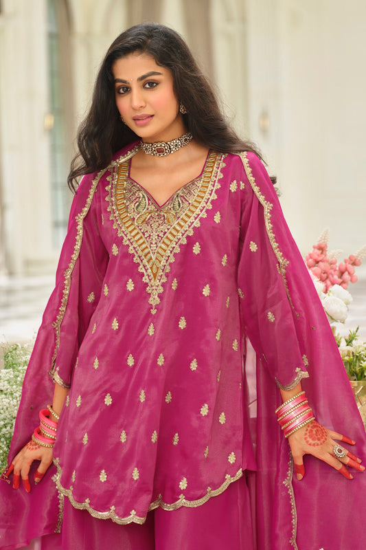 Pink Readymade Embroidered Simar Silk Suit-SAR12121_2_SareeButa.com