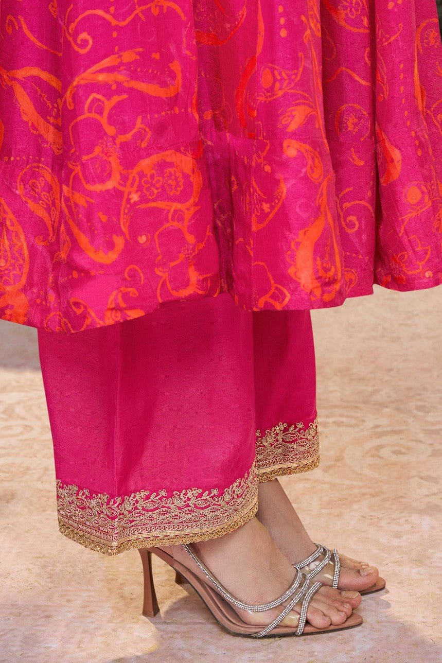 Pink Readymade Viscose Silk Anarkali Suit-SS973_6_SareeButa.com