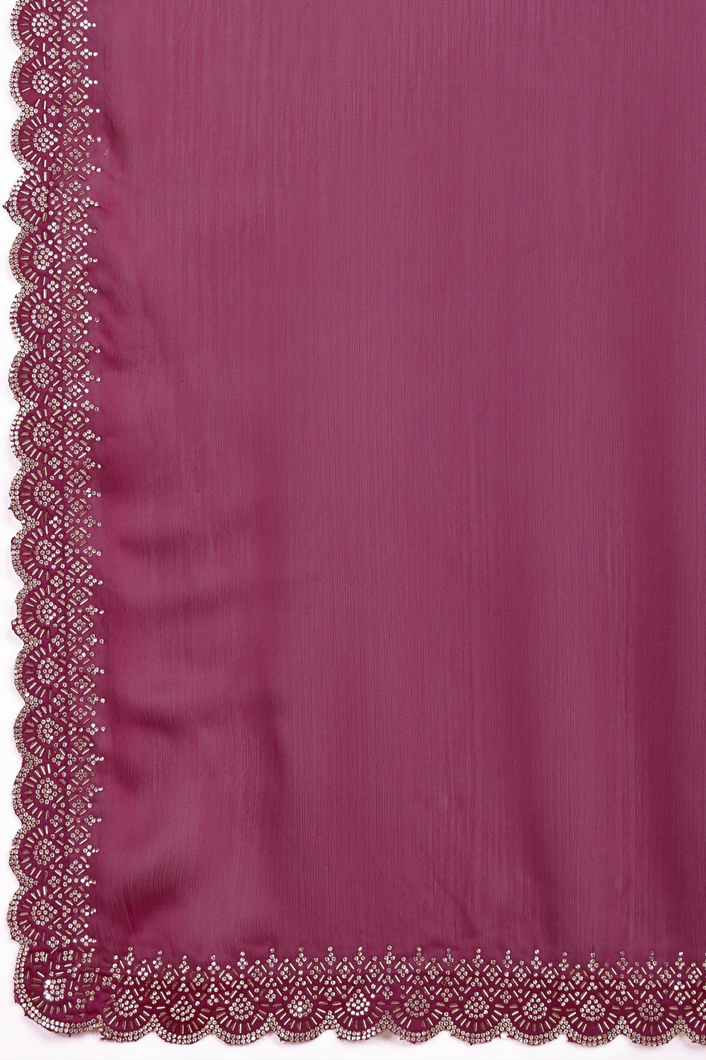 Pink Stone Work Chiffon Saree-ZB134596_4_SareeButa.com