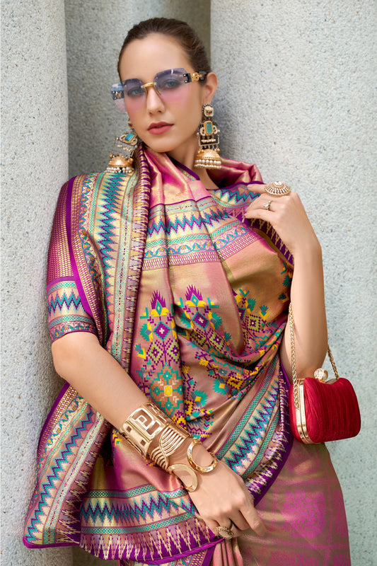 Pink Woven Tissue Silk Saree-ZB134038_2_SareeButa.com