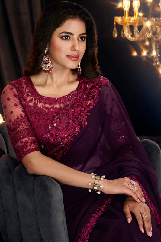 purple-shimmer-georgette-saree-zb131295_2_SareeButa.com