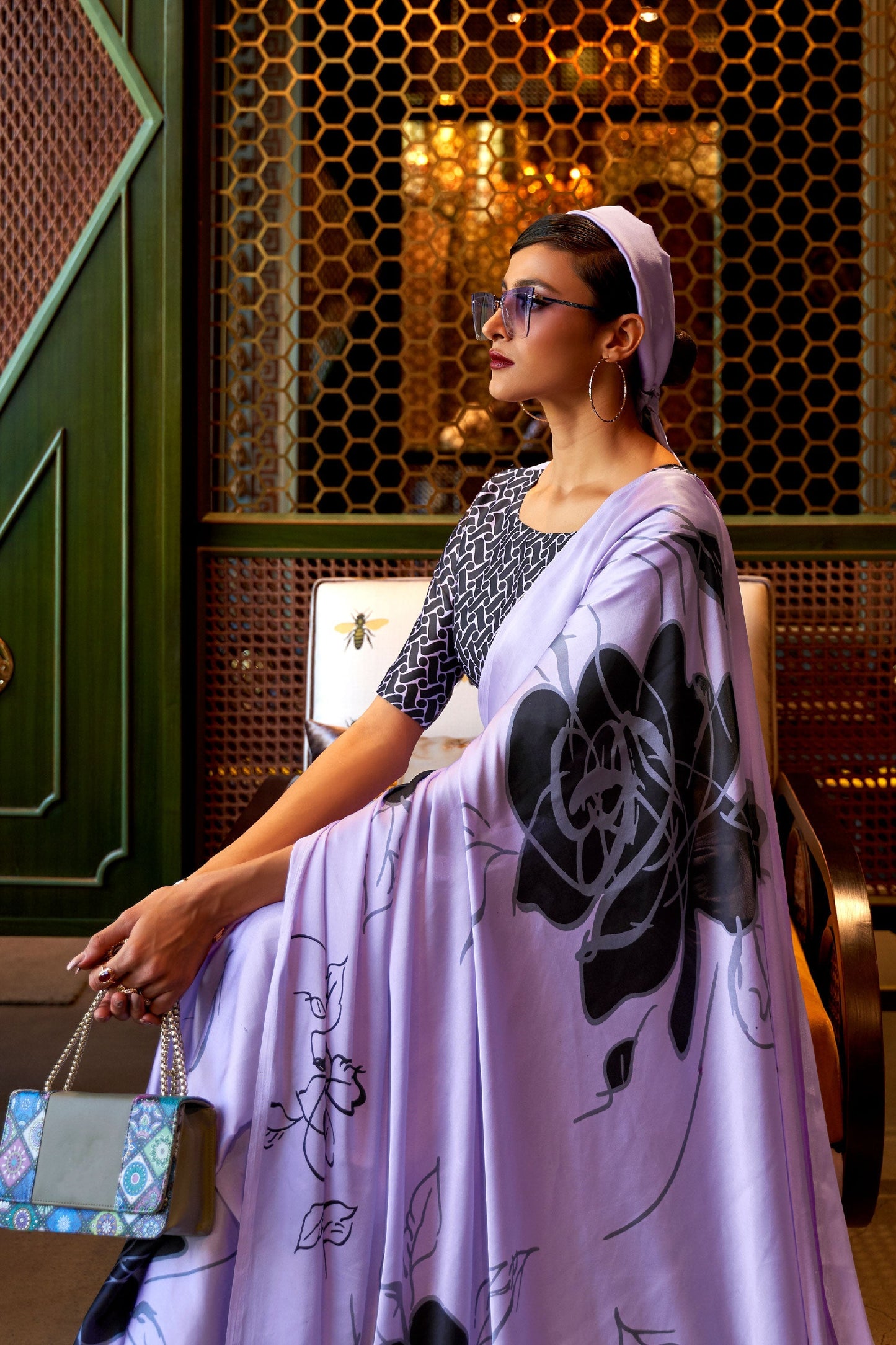 purple-printed-crepe-saree-zb140145_2_SareeButa.com