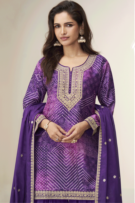 Purple Readymade Embroidered Chinon Silk Sharara Suit-SS692_2_SareeButa.com