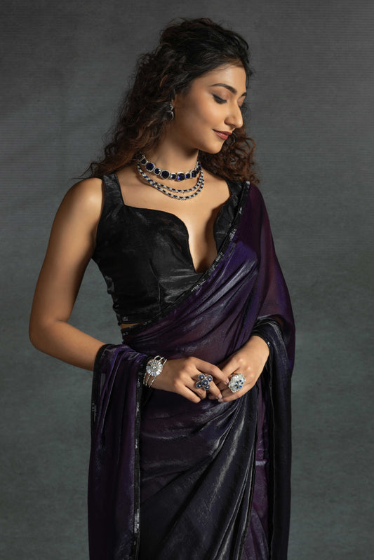 Purple Satin Silk Readymade Saree-ZB134310_2_SareeButa.com