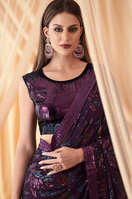 purple-sequined-georgette-silk-saree-zb131068_2_SareeButa.com