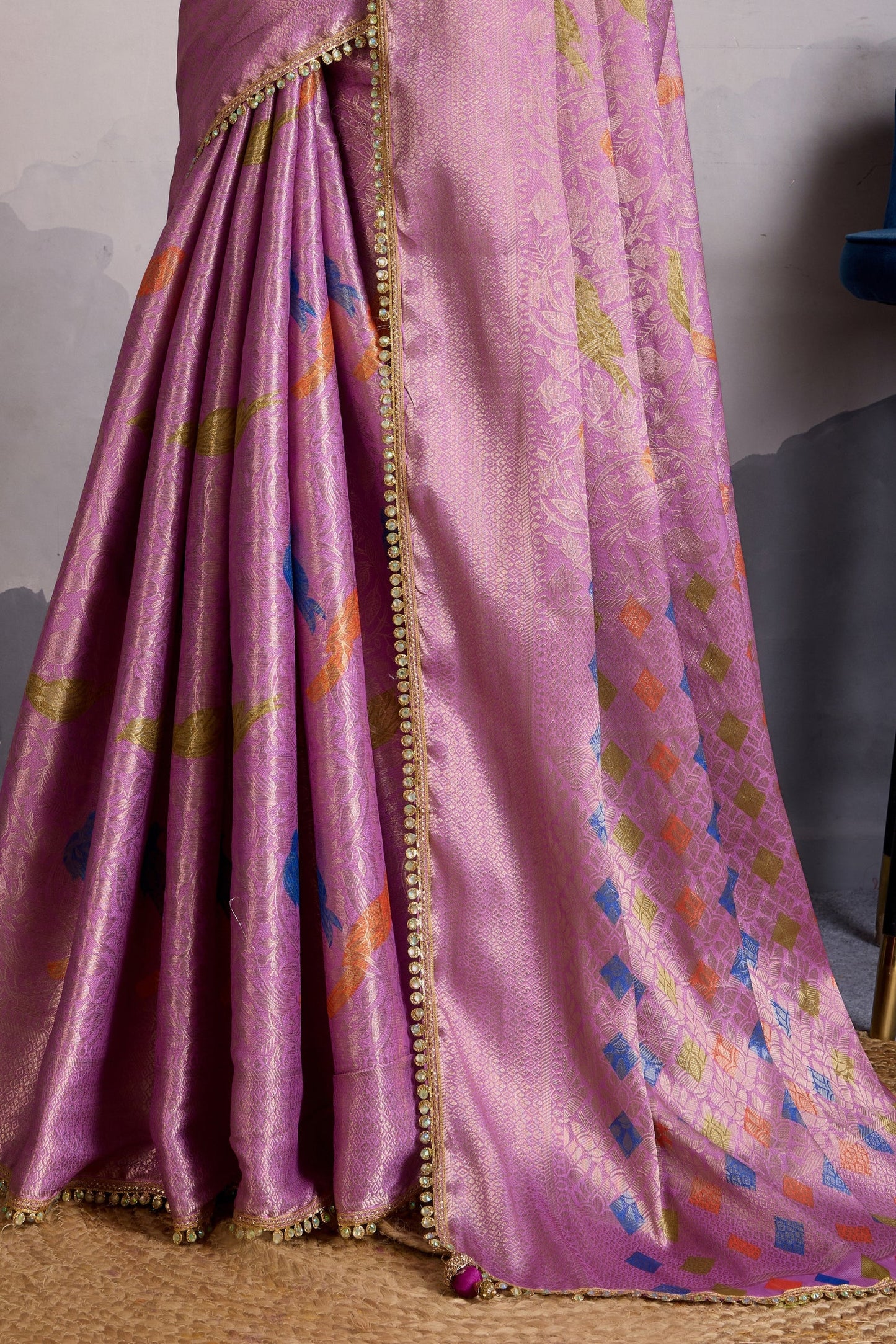 Purple Brocade Silk Saree-ZB134253_4_SareeButa.com