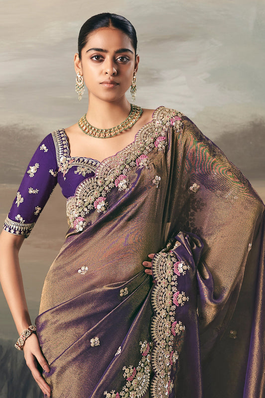 Purple Embroidered Tissue Saree-SAR10829_2_SareeButa.com