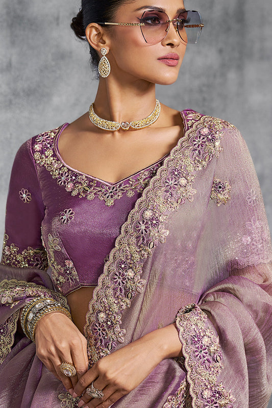Purple Embroidered Tissue Silk Saree-SAR10452_2_SareeButa.com