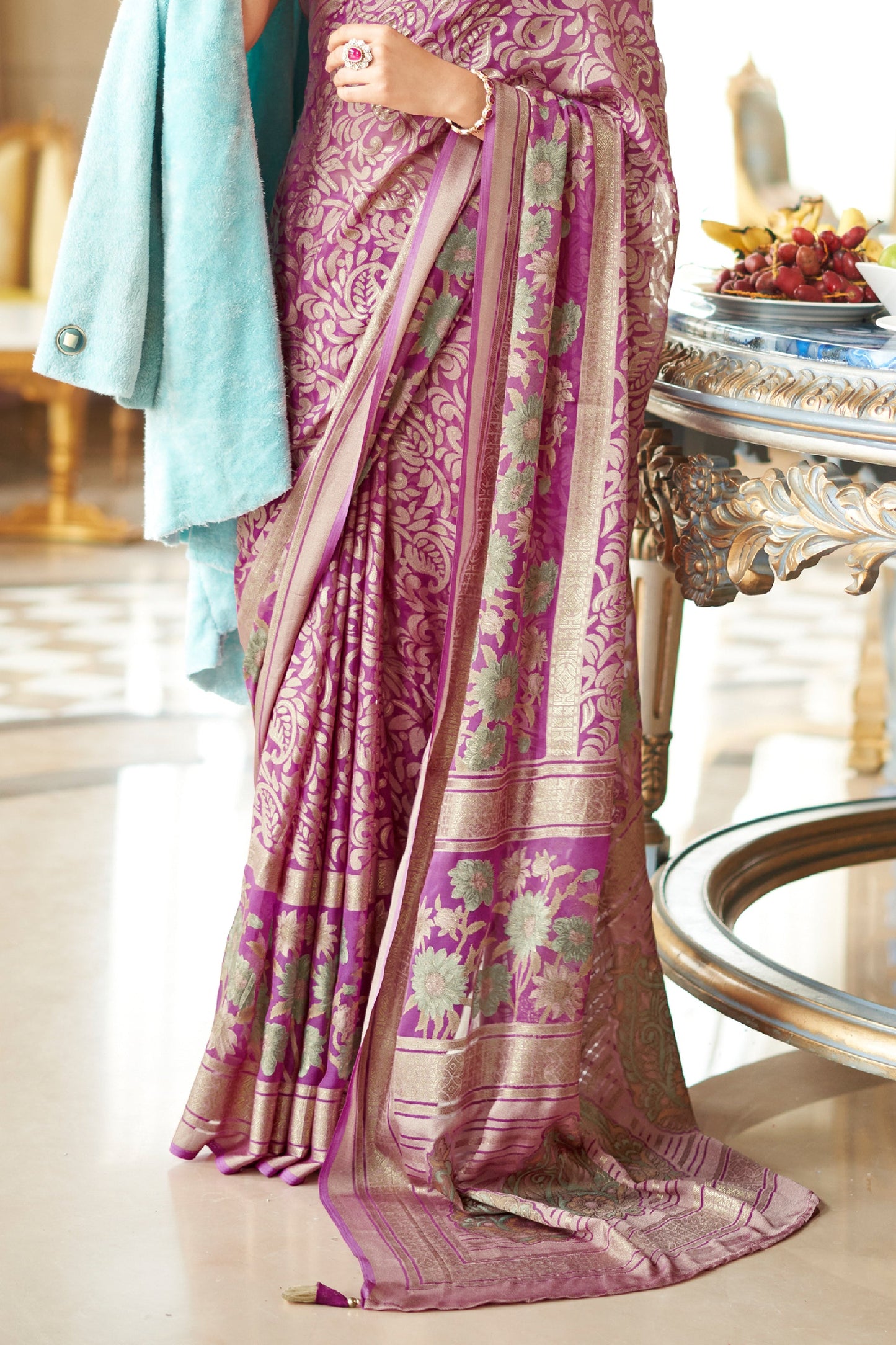 Purple Printed Georgette Saree-SAR10200_5_SareeButa.com