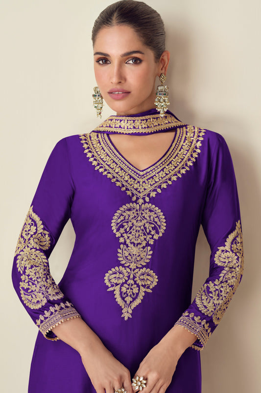 Purple Readymade Chinon Silk Suit-SS587_2_SareeButa.com