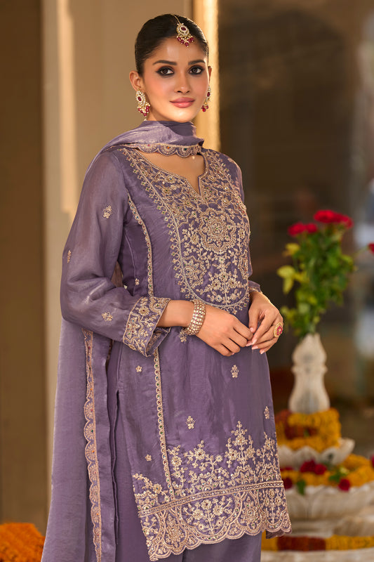 Purple Readymade Embroidered Silk Suit-SAR13225_2_SareeButa.com