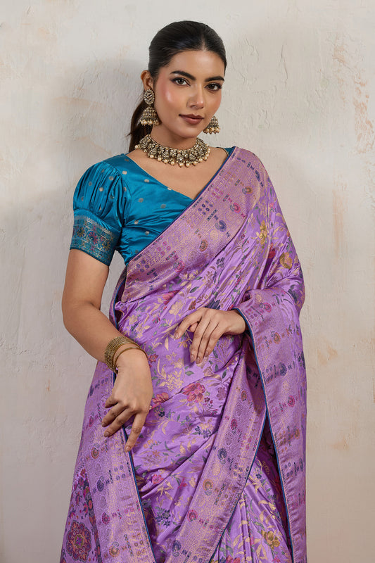 Purple Woven Satin Silk Saree-SAR12503_2_SareeButa.com