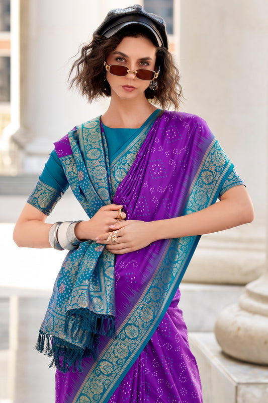 Purple Woven Silk Saree-ZB134382_2_SareeButa.com