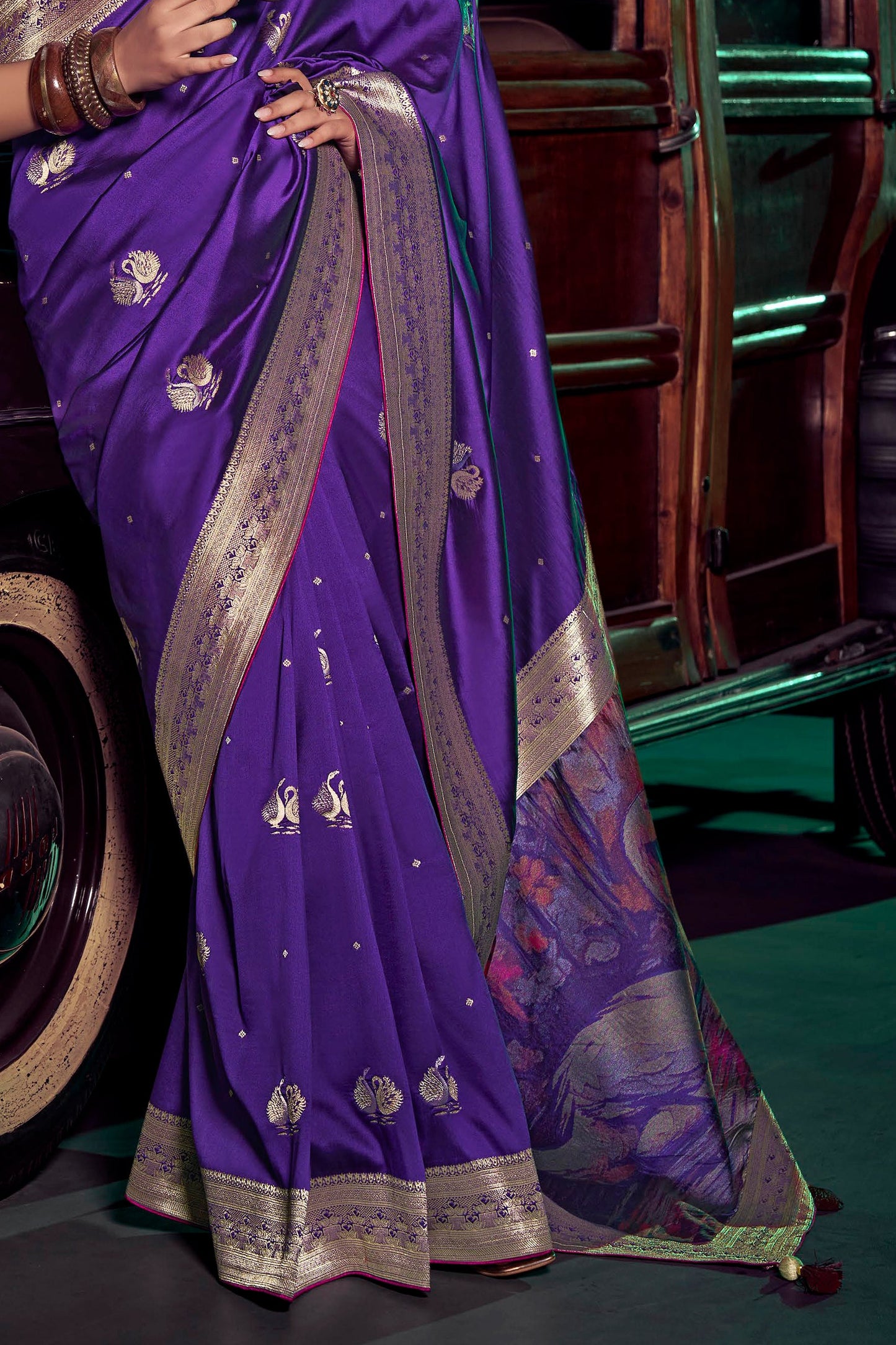 Iris Blue Woven Silk Saree-ZB134658_4_SareeButa.com