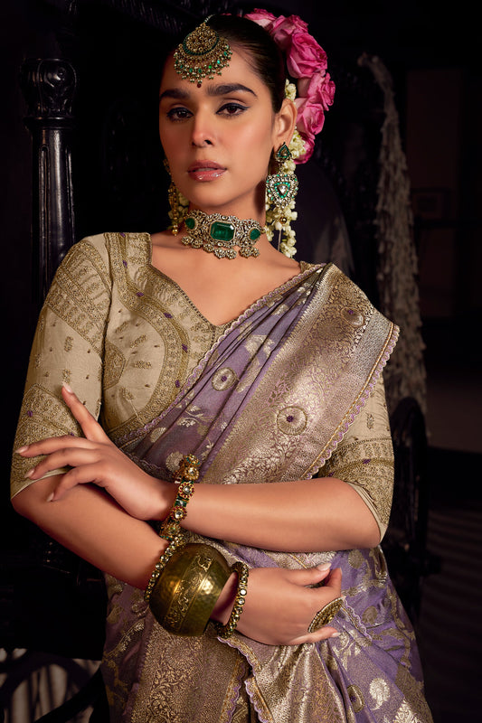 Purple Woven Viscose Tissue Saree-ZB134650_2_SareeButa.com