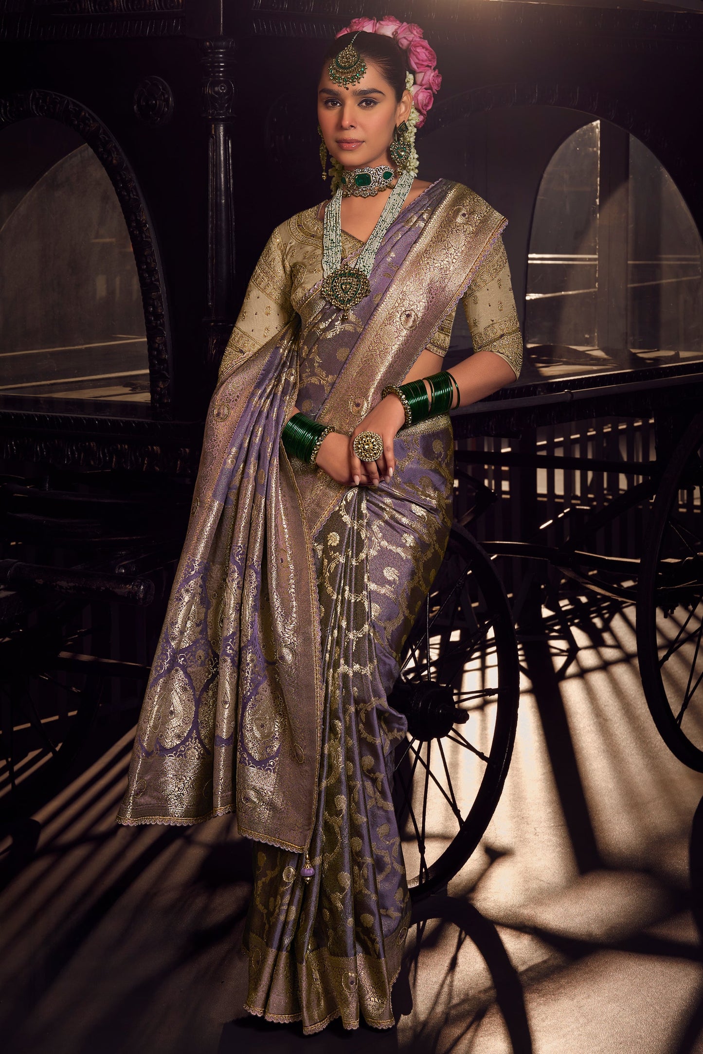 Purple Woven Viscose Tissue Saree-ZB134650_4_SareeButa.com