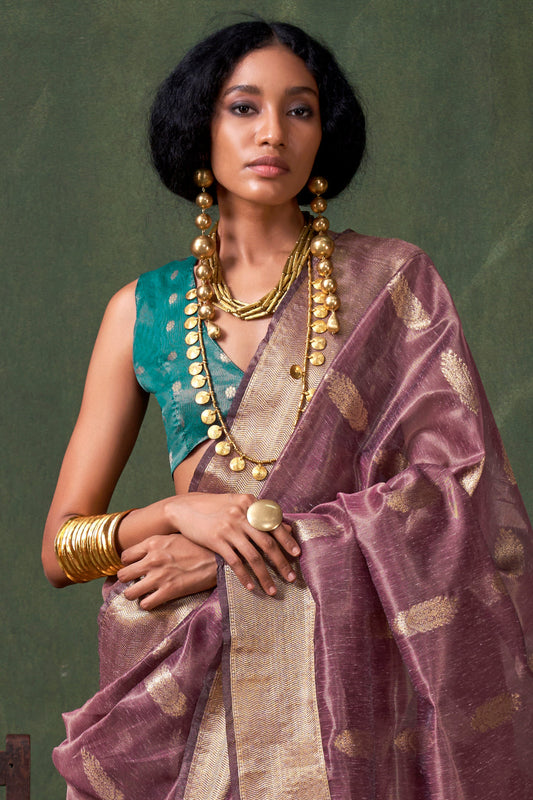 Purple Zari Tissue Paithani Saree-ZB134279_2_SareeButa.com