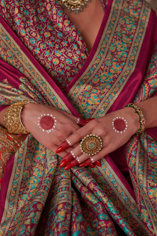 Red Printed Silk Saree-SAR11291_2_SareeButa.com