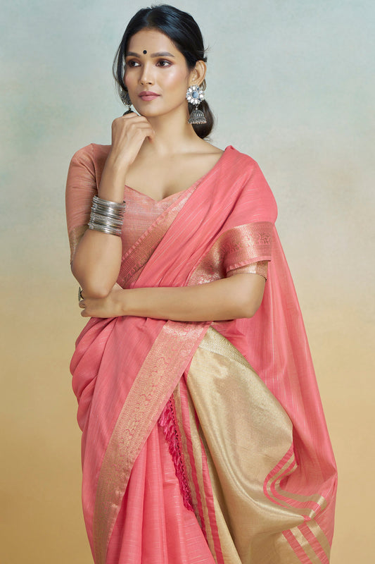 Rose Pink Printed Khadi Silk Saree-ZB134474_2_SareeButa.com