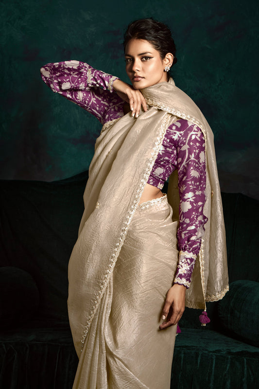 Silver Embroidered Organza Saree-ZB134074_2_SareeButa.com