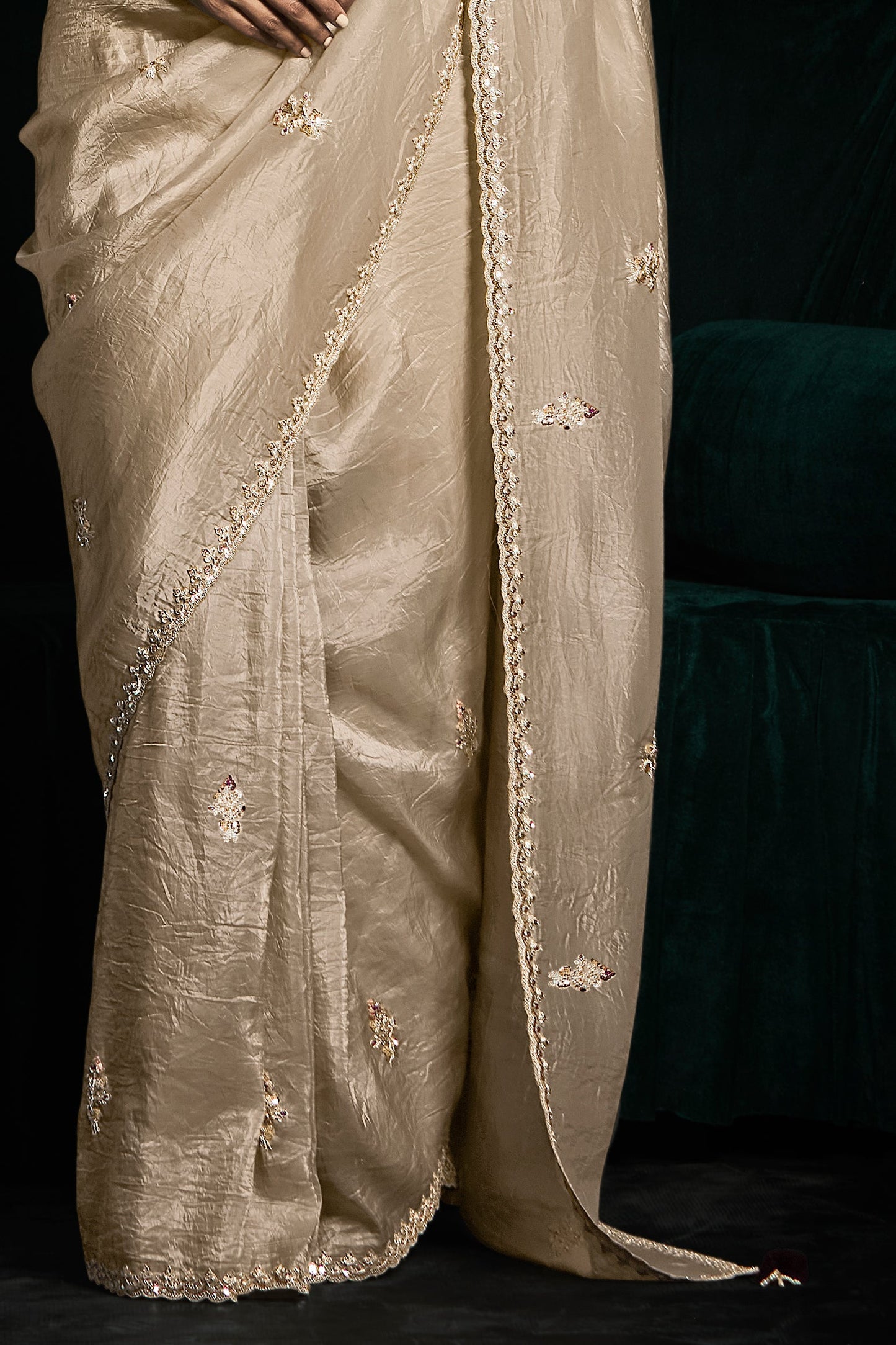 Silver Embroidered Organza Saree-ZB134074_4_SareeButa.com