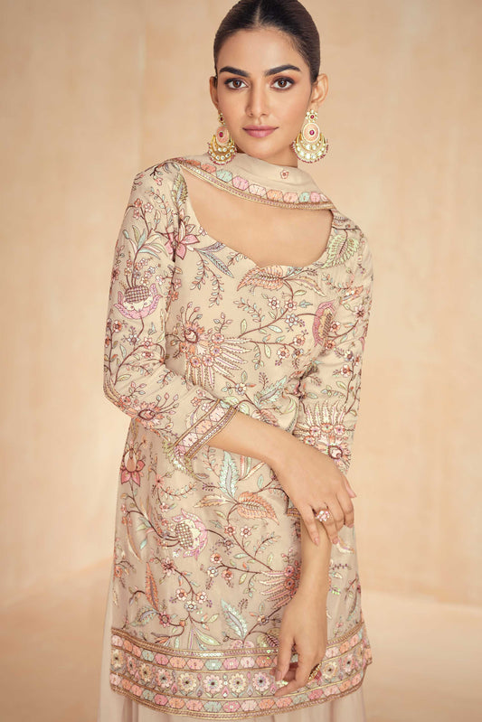 Soft Pink Embroidered Chinon Silk Suit-SS225_2_SareeButa.com