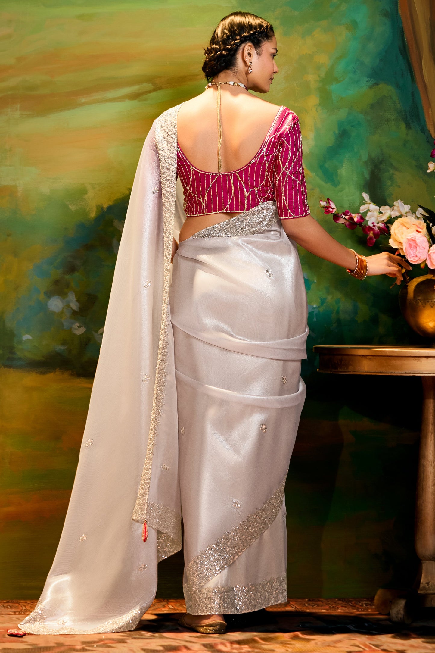 White Embroidered Organza Saree-ZB134605_4_SareeButa.com