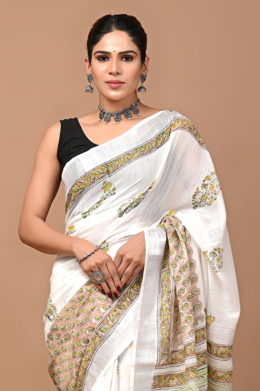 white-handblock-print-cotton-linen-saree-zb132590_2_SareeButa.com