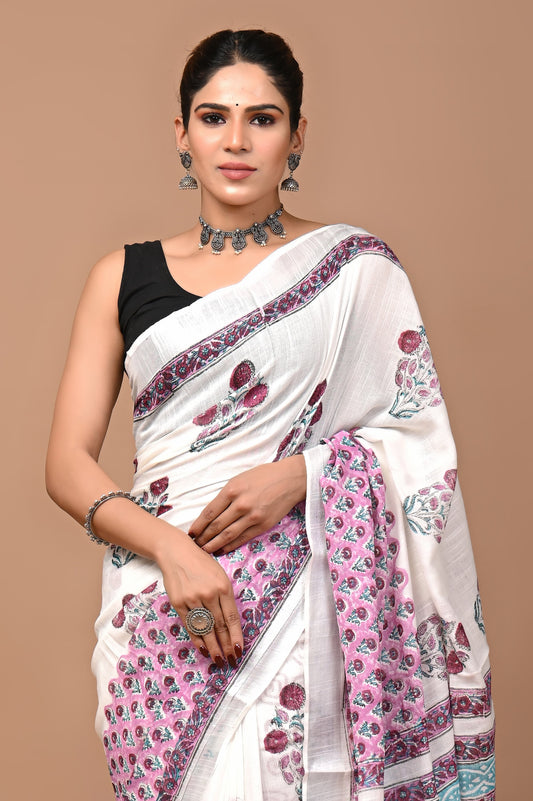 white-handblock-print-cotton-linen-saree-zb132598_2_SareeButa.com