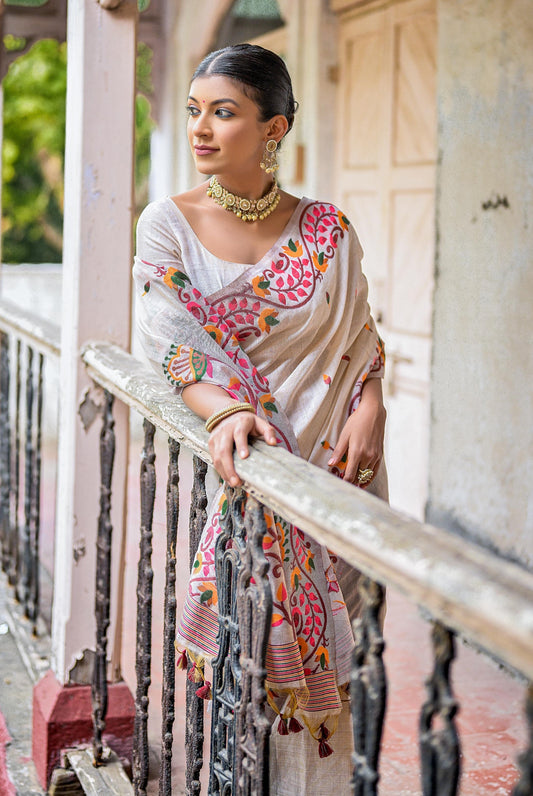 white-printed-muga-cotton-saree-zb130445_2_SareeButa.com