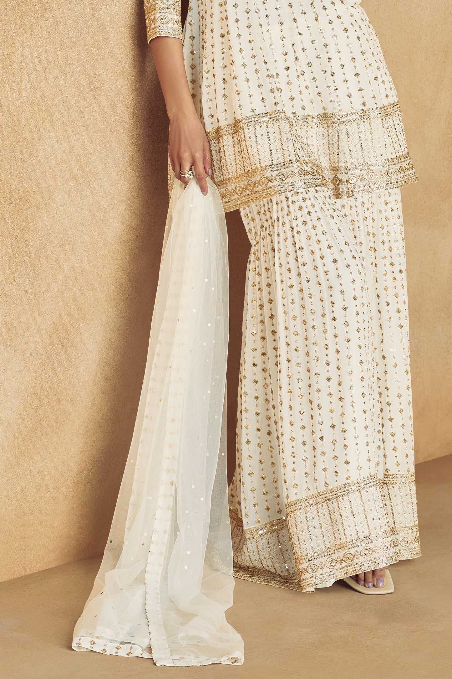 White Readymade Georgette Sharara Suit-SS604_4_SareeButa.com