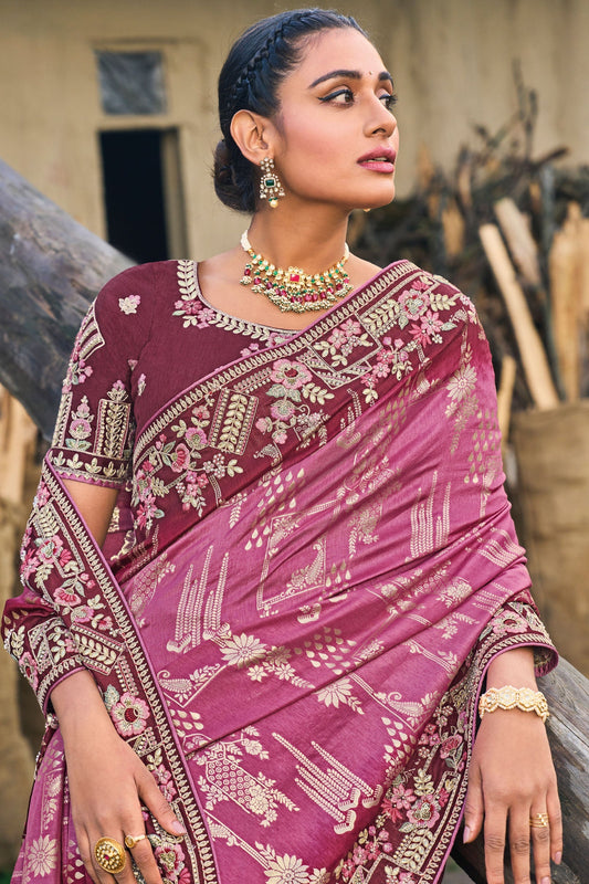 wine-embroidered-banarasi-silk-saree-zb130874_2_SareeButa.com