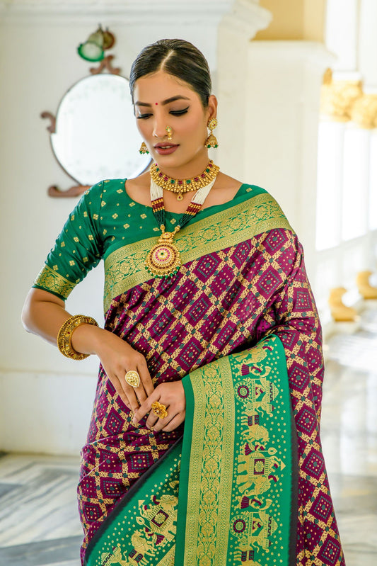 wine-bandhani-silk-saree-zb130507_2_SareeButa.com
