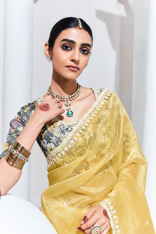 yellow-embroidered-organza-saree-zb132110_2_SareeButa.com